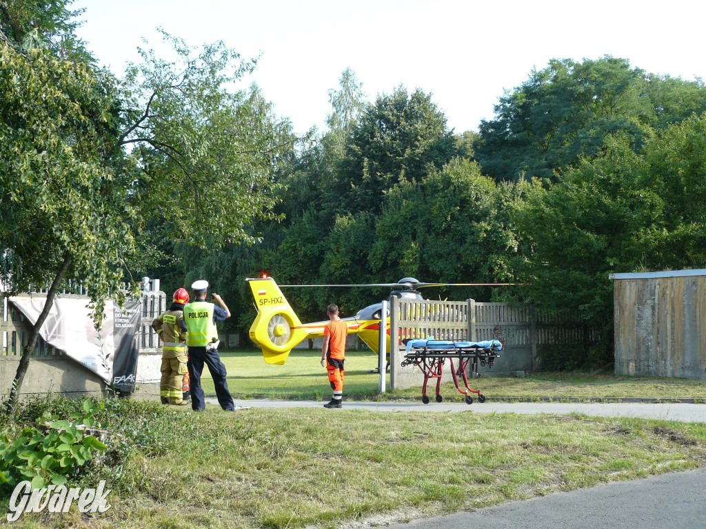 Tarnowskie Góry. Śmigłowiec LPR na Towarowej [FOTO]