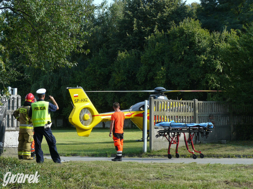 Tarnowskie Góry. Śmigłowiec LPR na Towarowej [FOTO]