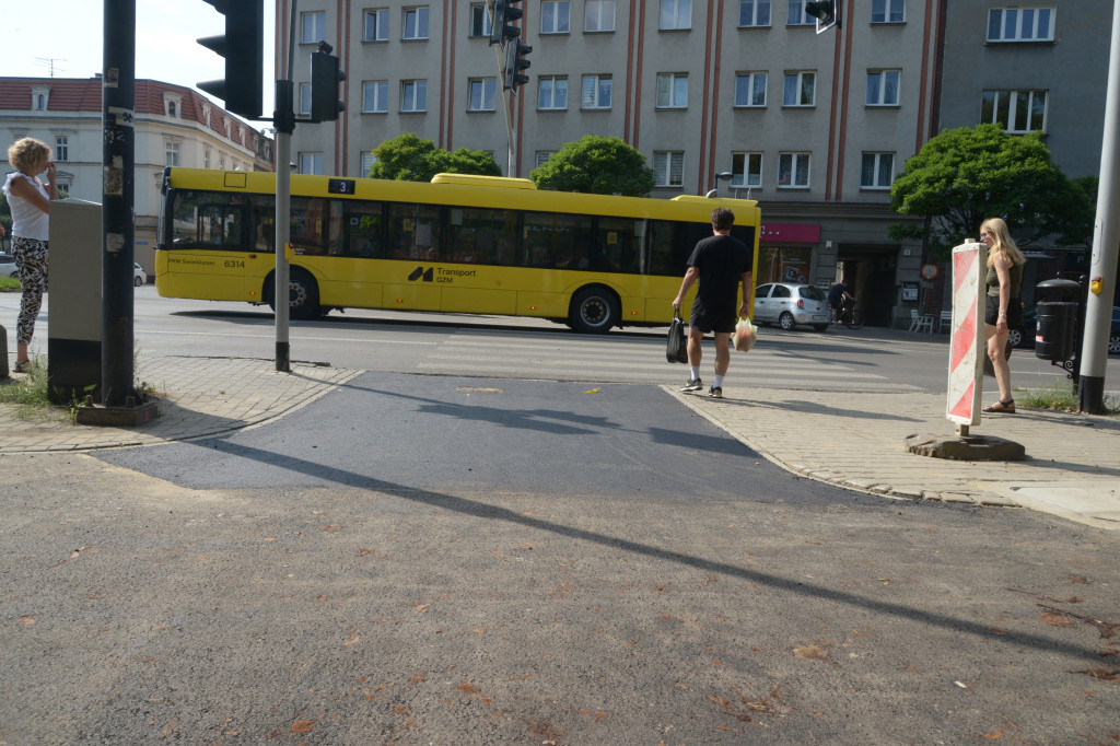 Tarnowskie Góry. Ścieżka rowerowa przy Piłsudskiego