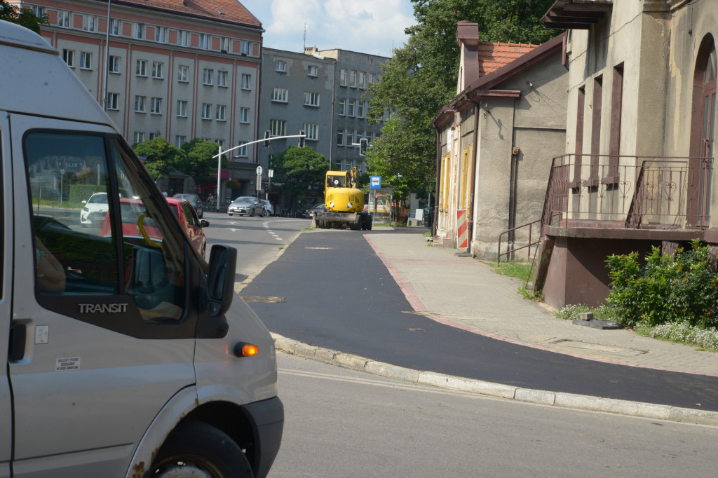 Tarnowskie Góry. Ścieżka rowerowa przy Piłsudskiego