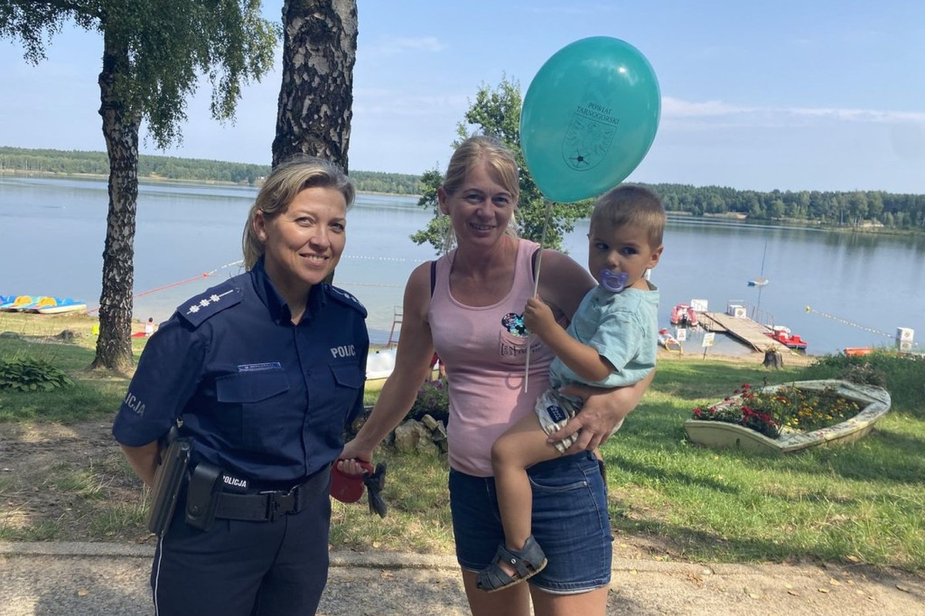 Akcja policjantów nad zalewem Nakło-Chechło