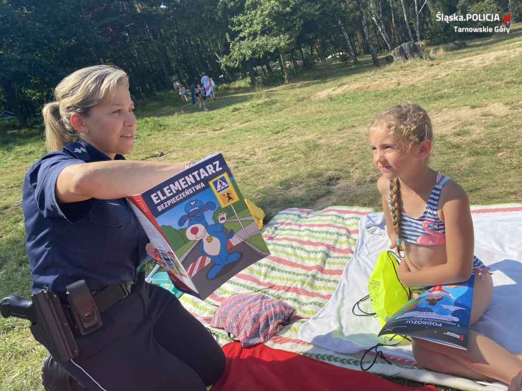 Akcja policjantów nad zalewem Nakło-Chechło