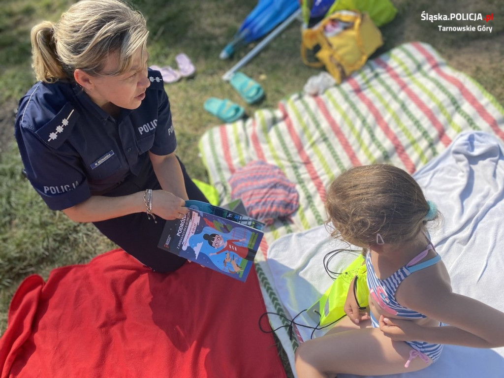 Akcja policjantów nad zalewem Nakło-Chechło