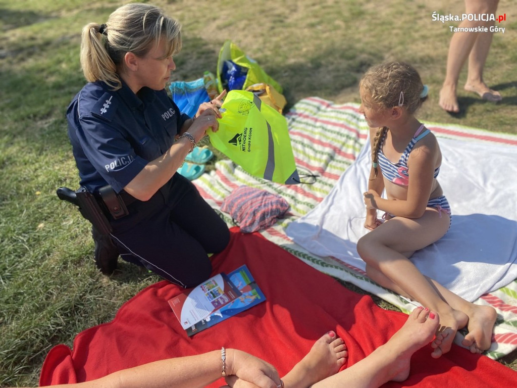 Akcja policjantów nad zalewem Nakło-Chechło