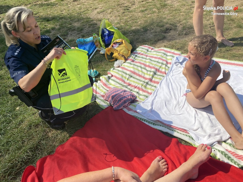 Akcja policjantów nad zalewem Nakło-Chechło