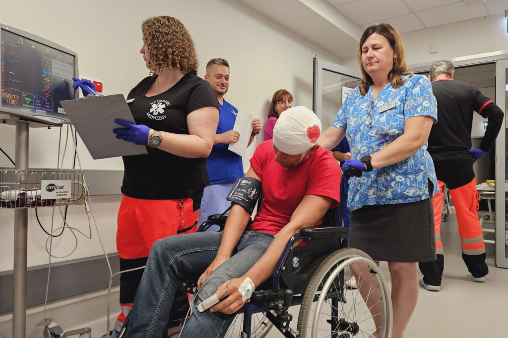 Zderzenie autobusów w Nakle? To tylko ćwiczenia