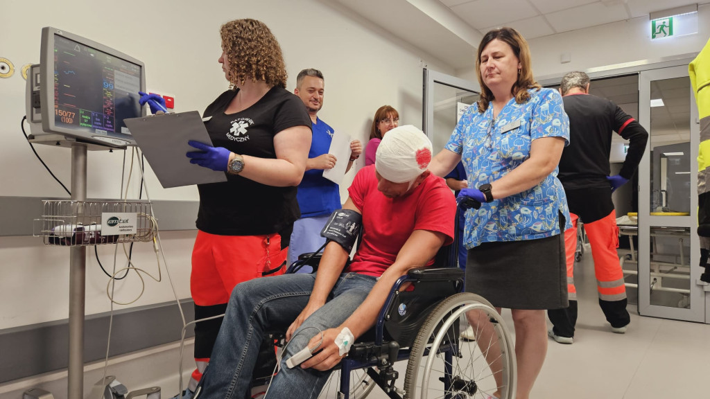 Zderzenie autobusów w Nakle? To tylko ćwiczenia