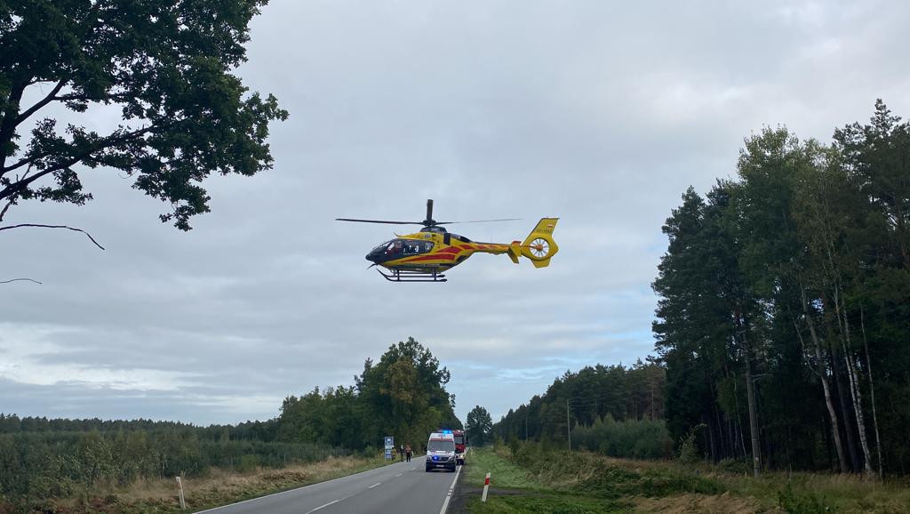 Wypadek na DW 908. Czterech rannych