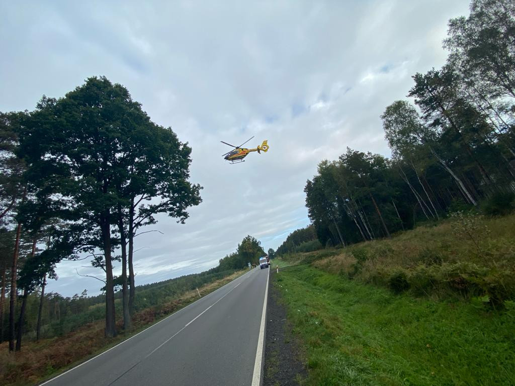 Wypadek na DW 908. Czterech rannych