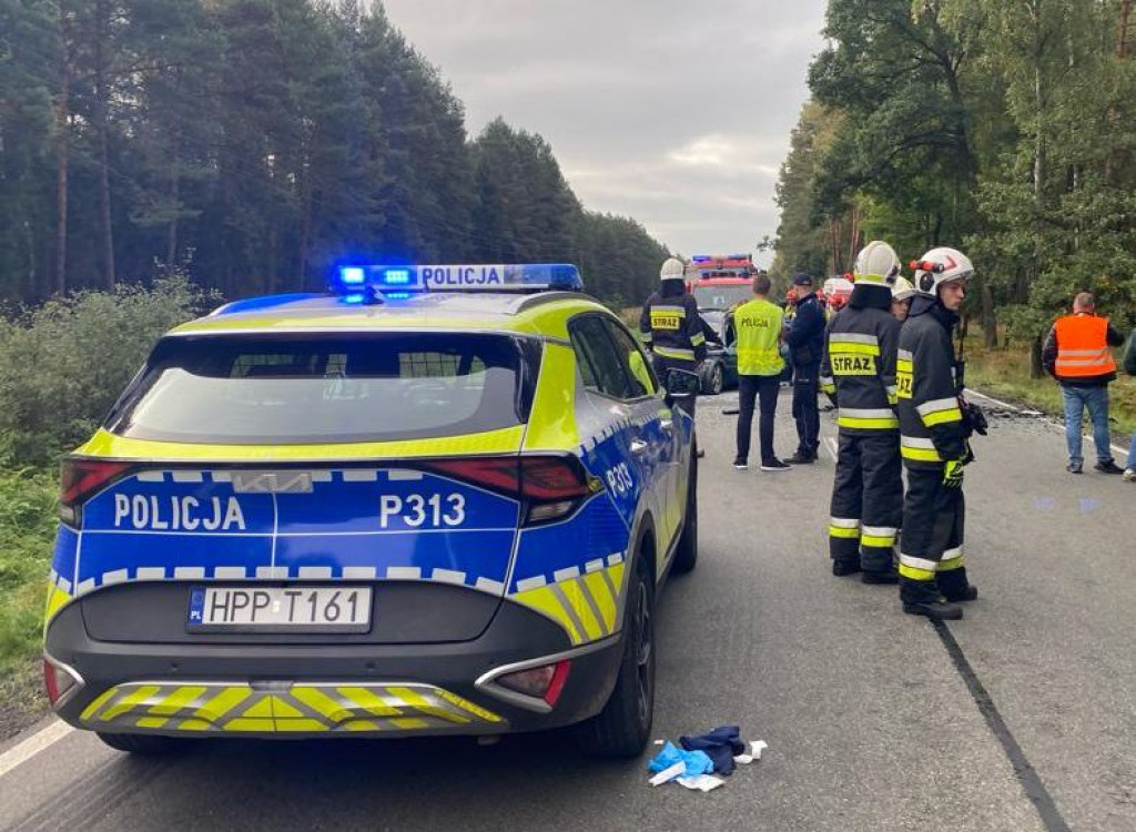 Wypadek na DW 908. Czterech rannych