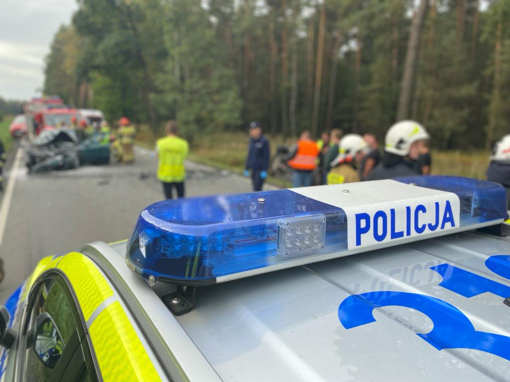 Wypadek na DW 908. Czterech rannych