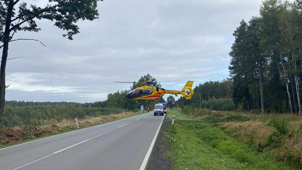 Wypadek na DW 908. Czterech rannych