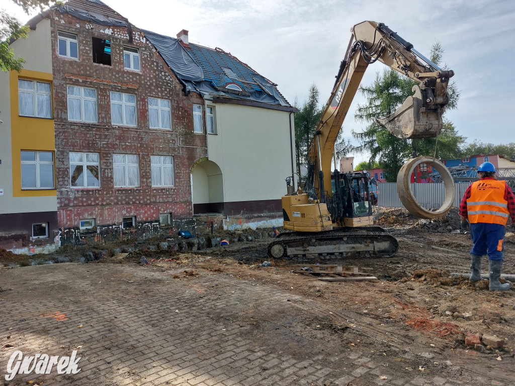 Wyburzone przedszkole w Reptach Śląskich