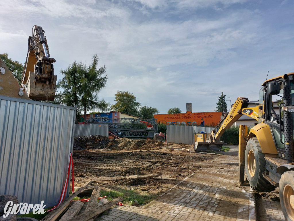 Wyburzone przedszkole w Reptach Śląskich