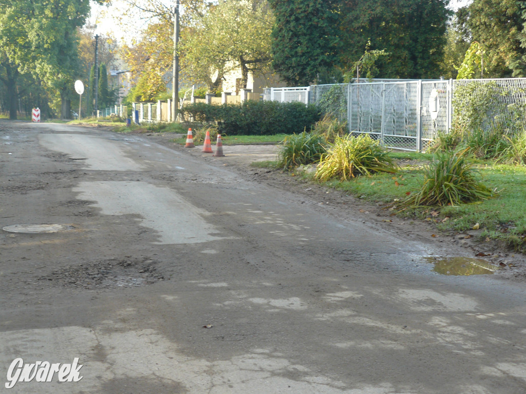 Nakło Śląskie. Rozkopana ul. Dworcowa