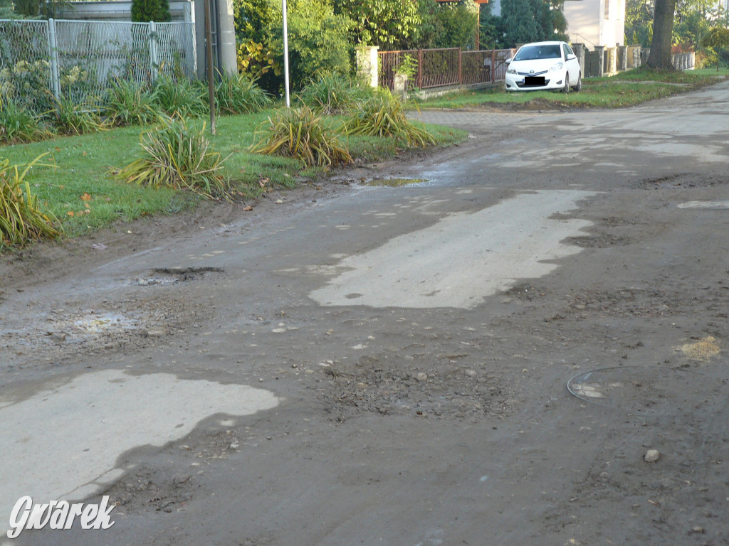 Nakło Śląskie. Rozkopana ul. Dworcowa
