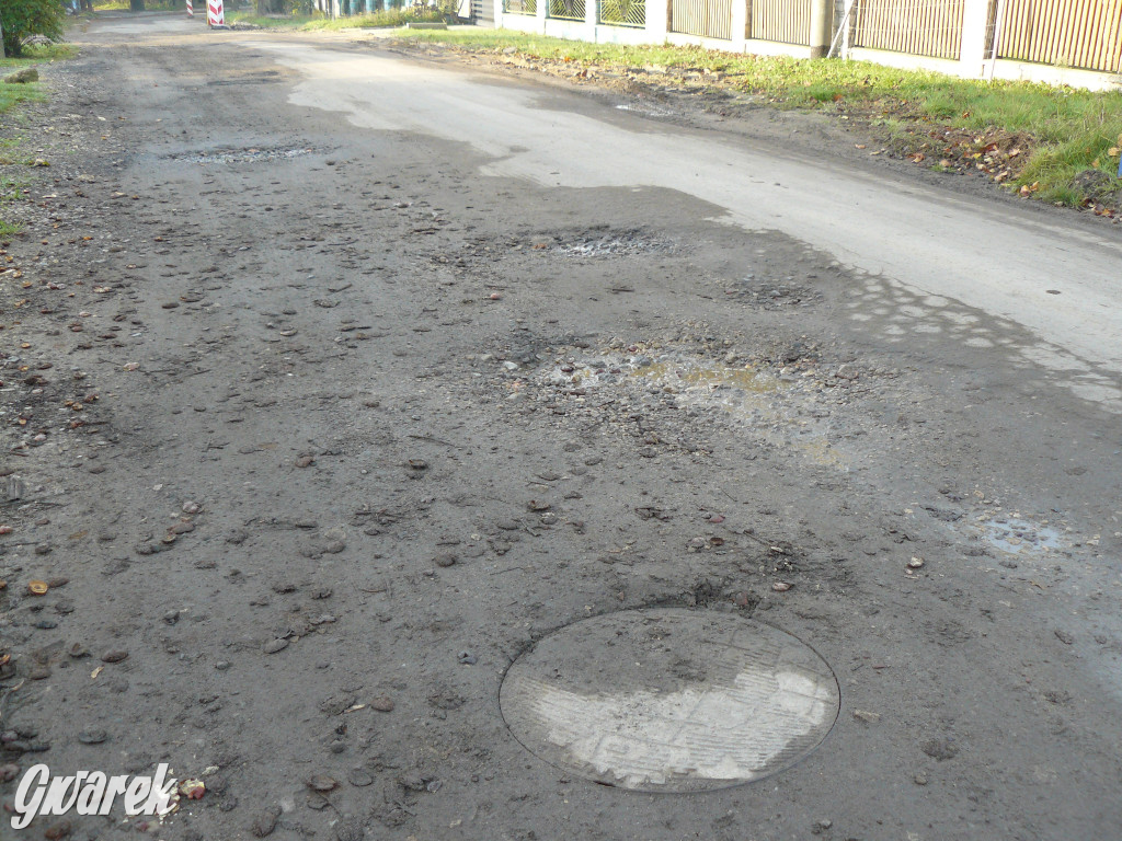 Nakło Śląskie. Rozkopana ul. Dworcowa