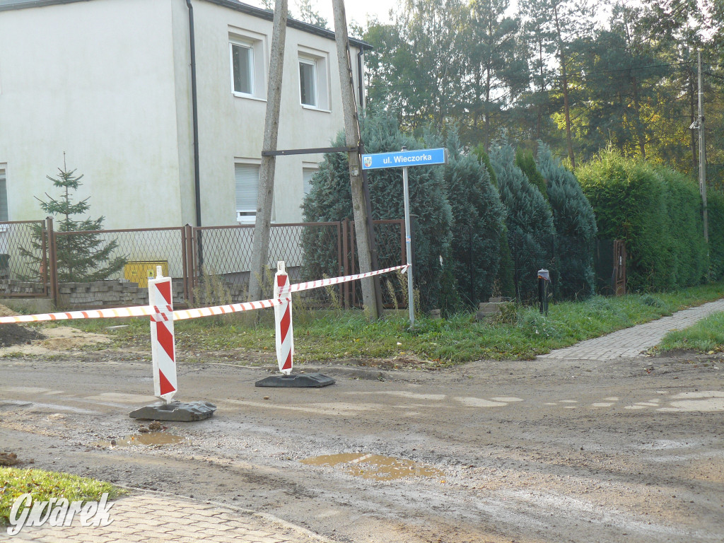 Nakło Śląskie. Rozkopana ul. Dworcowa