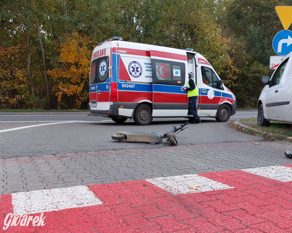 Tarnowskie Góry. Potrącenie kobiety na hulajnodze