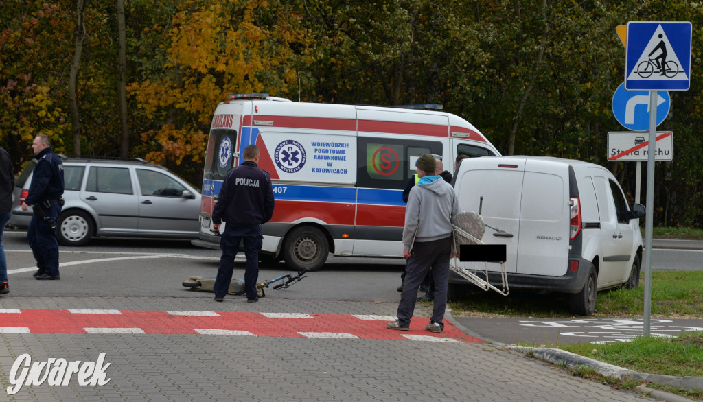 Tarnowskie Góry. Potrącenie kobiety na hulajnodze