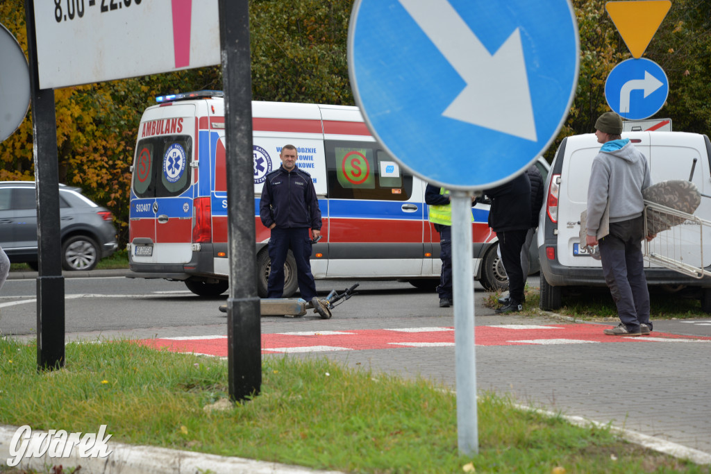 Tarnowskie Góry. Potrącenie kobiety na hulajnodze