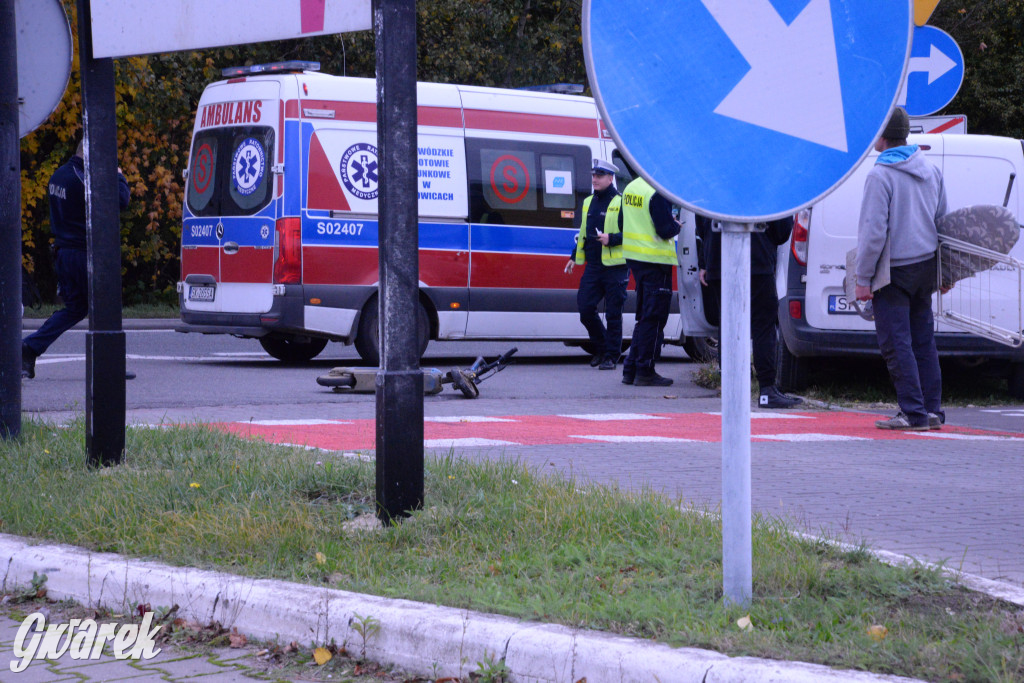 Tarnowskie Góry. Potrącenie kobiety na hulajnodze