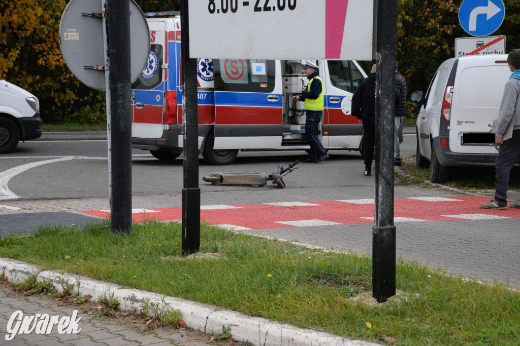 Tarnowskie Góry. Potrącenie kobiety na hulajnodze