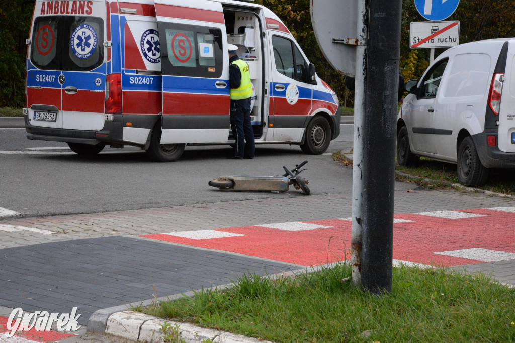 Tarnowskie Góry. Potrącenie kobiety na hulajnodze