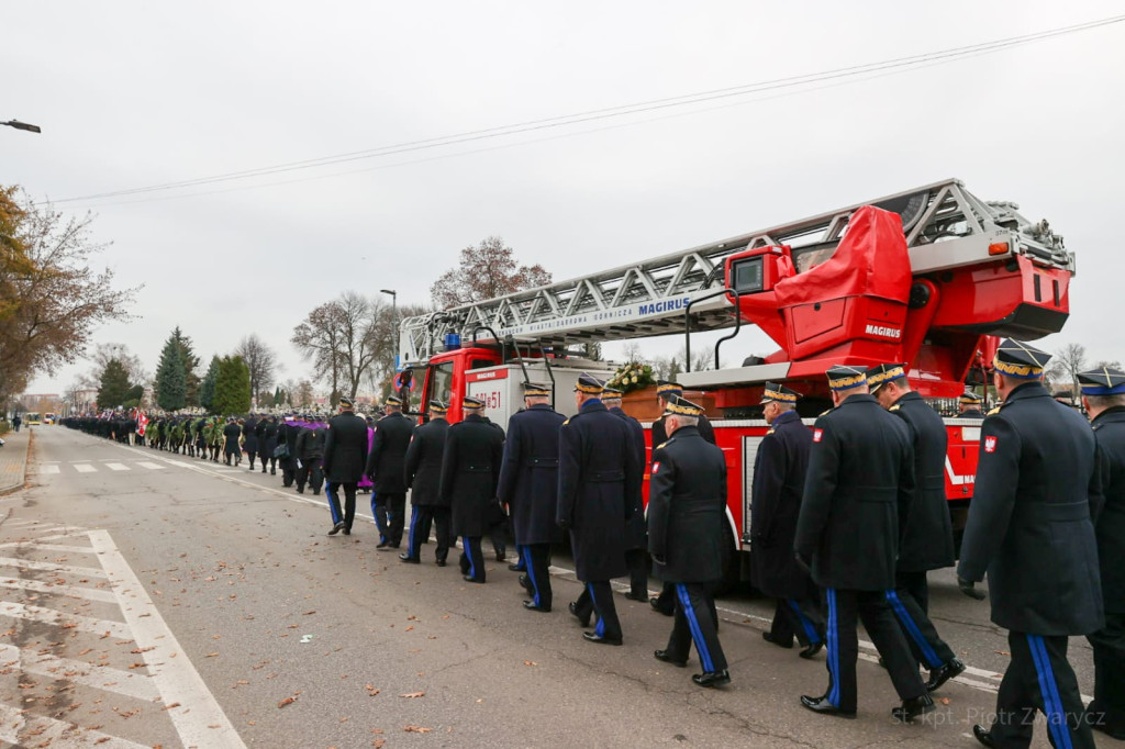 Strażackie pożegnanie generała Zbigniewa Meresa