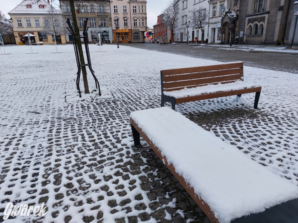 Zimowo na rynku w Tarnowskich Górach