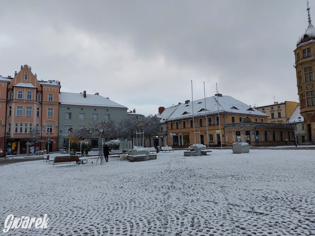 Zimowo na rynku w Tarnowskich Górach