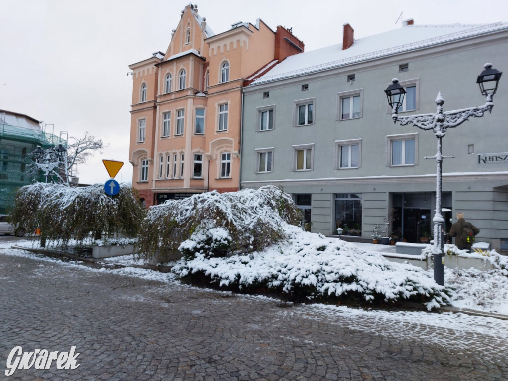 Zimowo na rynku w Tarnowskich Górach