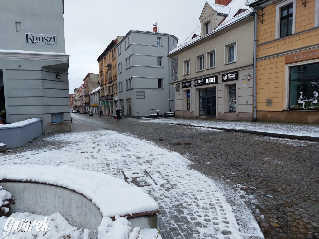 Zimowo na rynku w Tarnowskich Górach