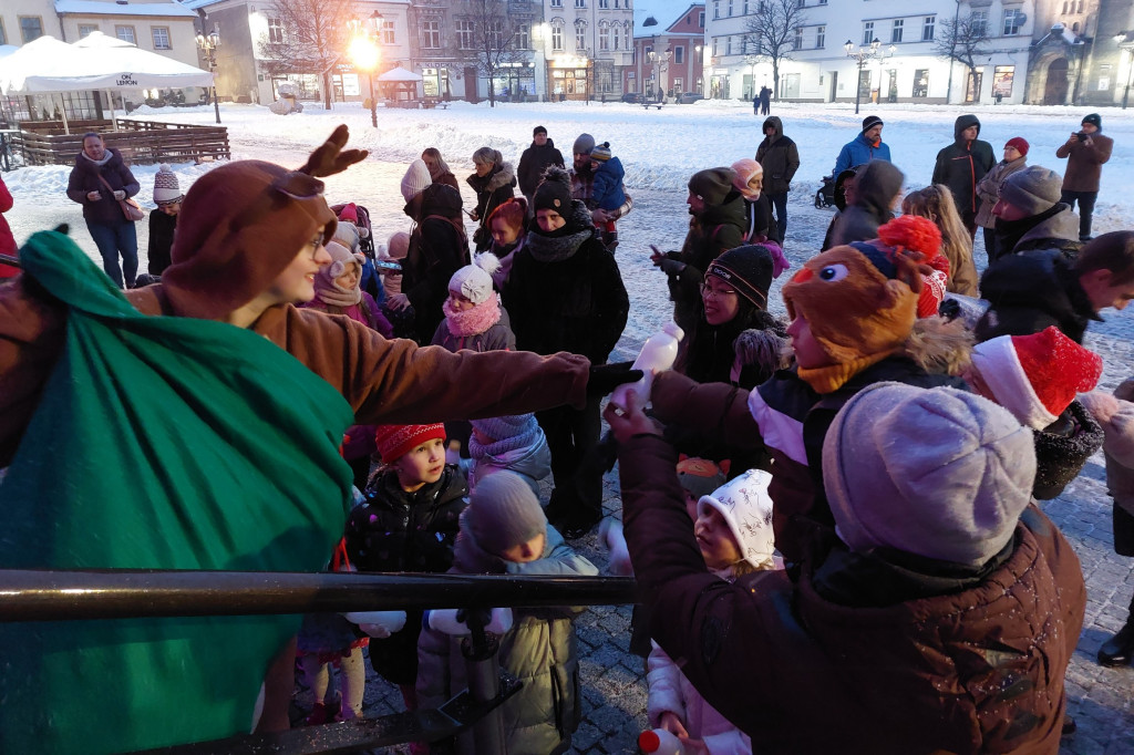Mikołaj na rynku w Tarnowskich Górach