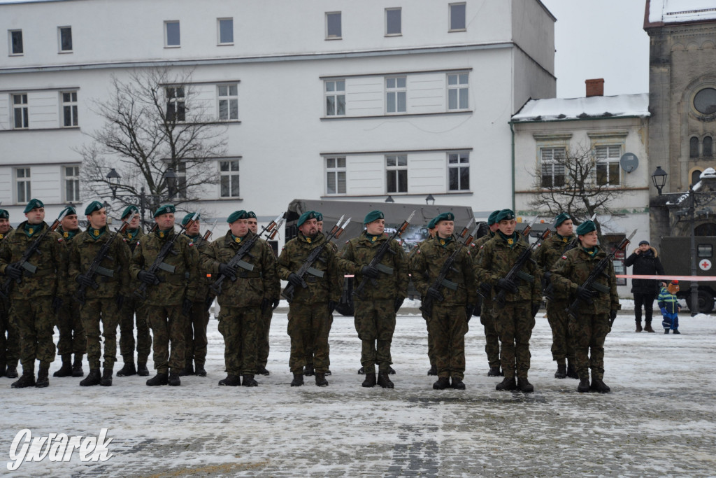 Tarnowskie Góry. Przysięga wojskowa na rynku