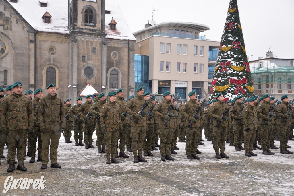 Tarnowskie Góry. Przysięga wojskowa na rynku