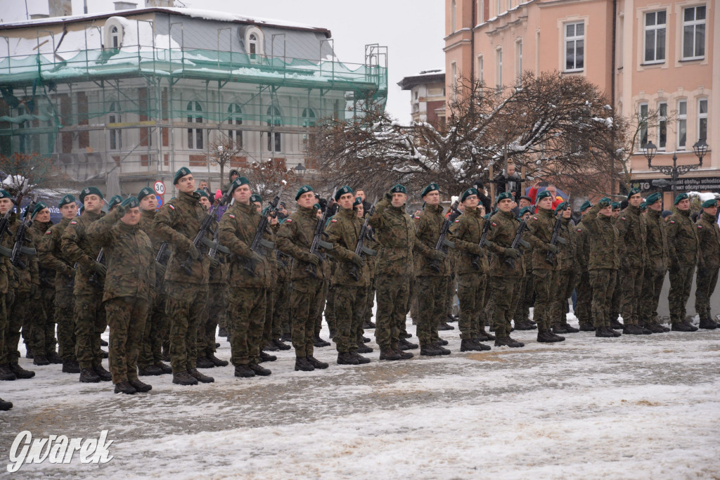 Tarnowskie Góry. Przysięga wojskowa na rynku