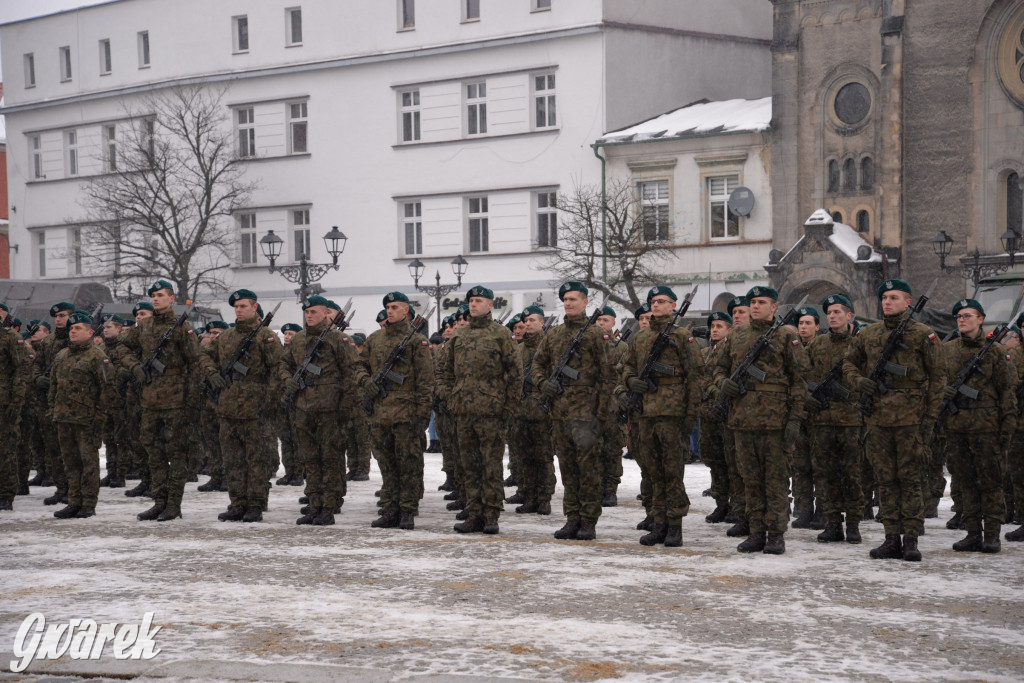 Tarnowskie Góry. Przysięga wojskowa na rynku