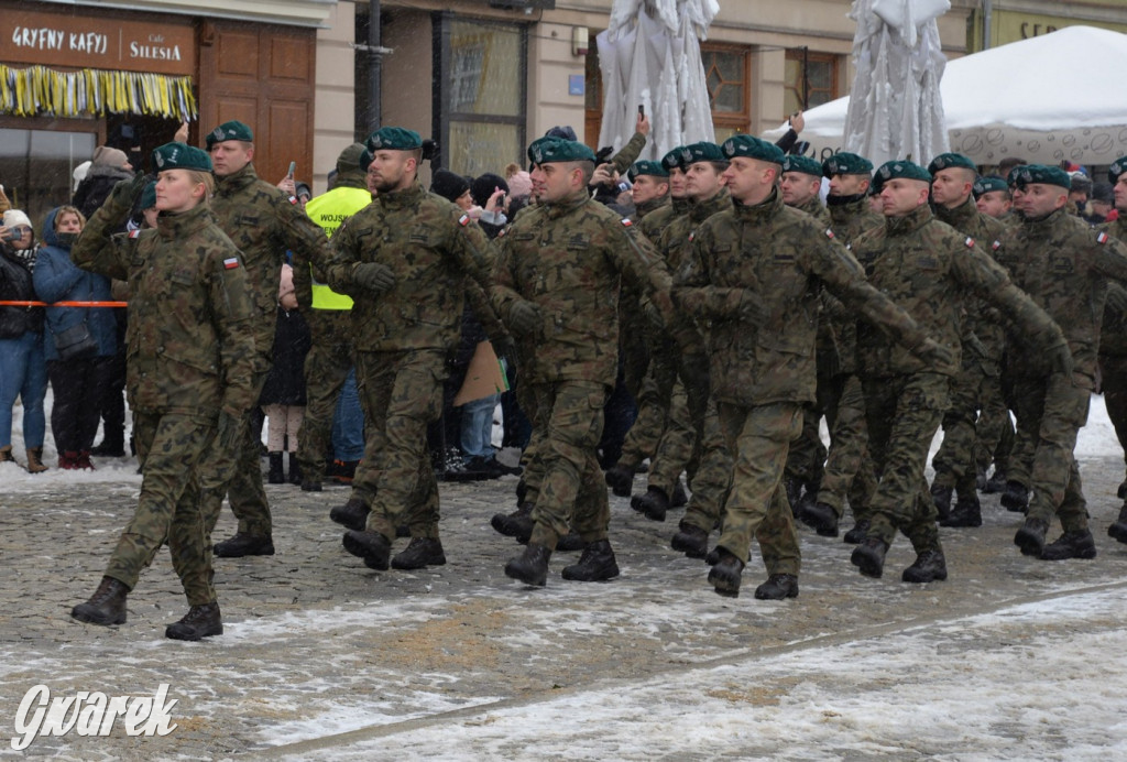 Tarnowskie Góry. Przysięga wojskowa na rynku