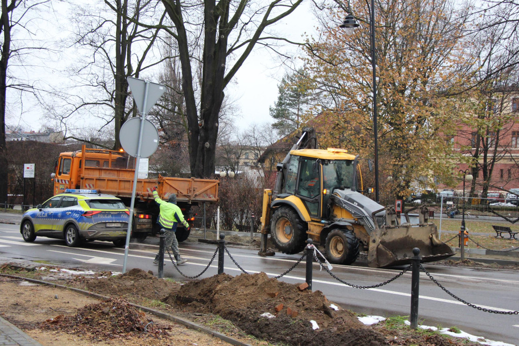 Tarnowskie Góry. Budują ścieżki rowerowe, są korki