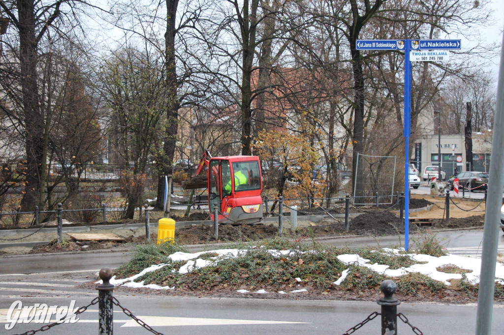 Tarnowskie Góry. Budują ścieżki rowerowe, są korki