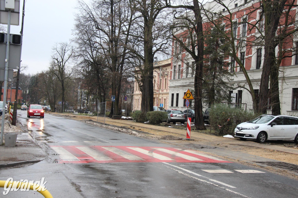 Tarnowskie Góry. Budują ścieżki rowerowe, są korki