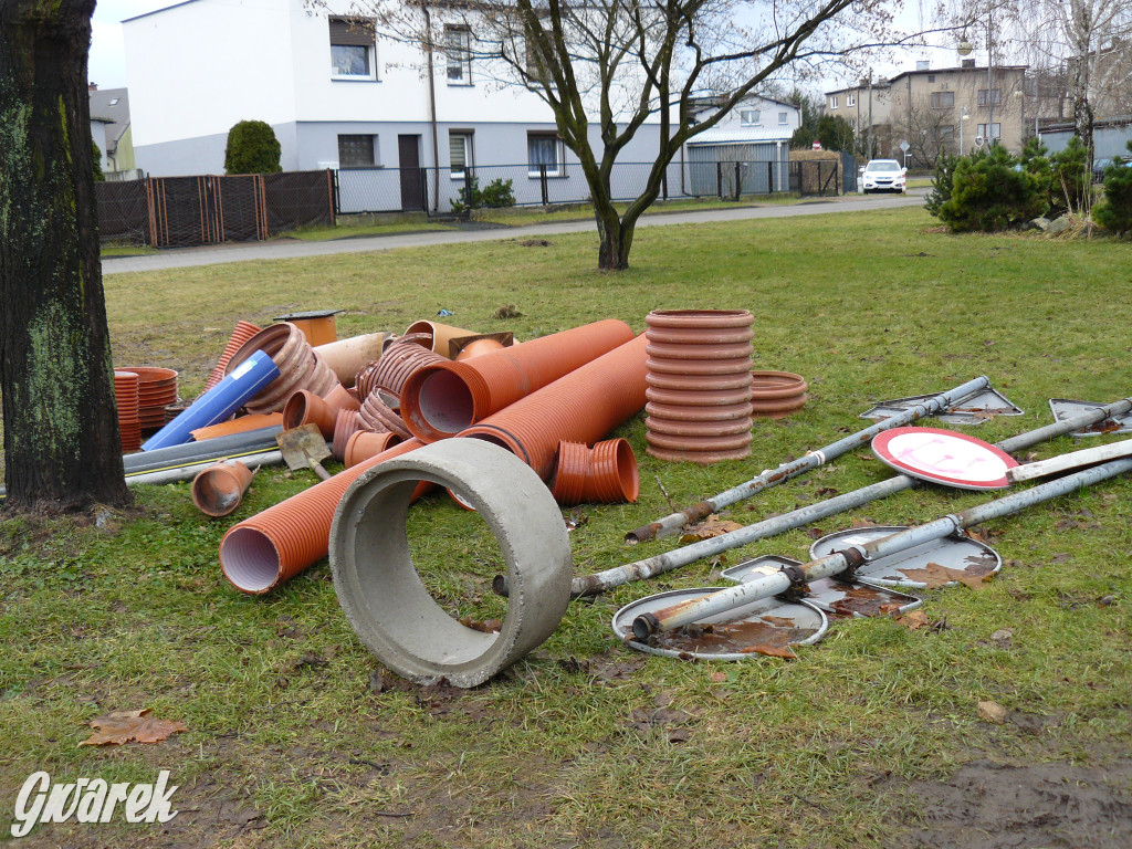 Świerklaniec. Prace na ul. Młyńskiej