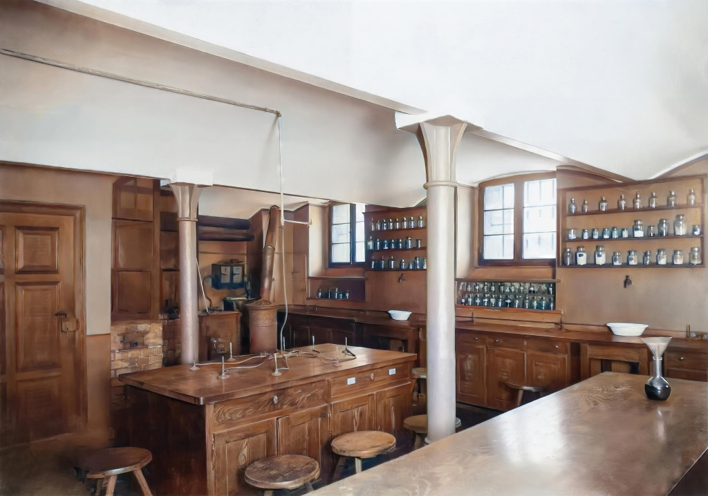 Budynek Staszica 125 lat temu