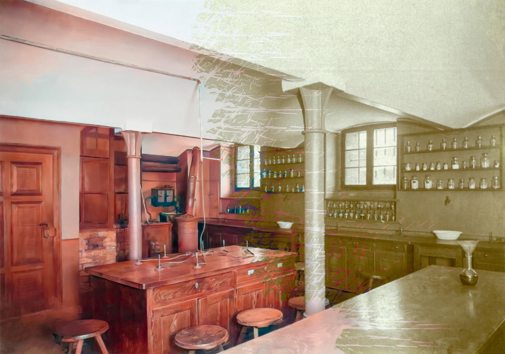 Budynek Staszica 125 lat temu