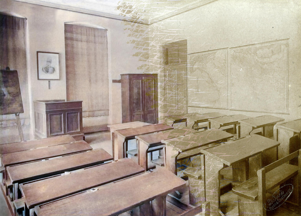 Budynek Staszica 125 lat temu