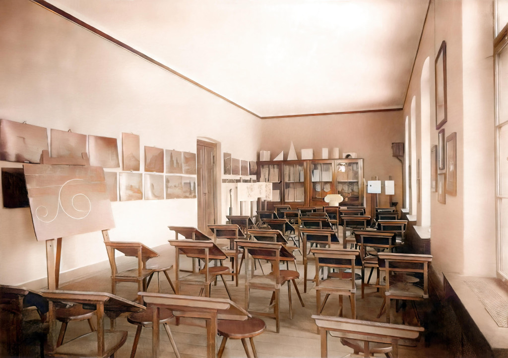 Budynek Staszica 125 lat temu