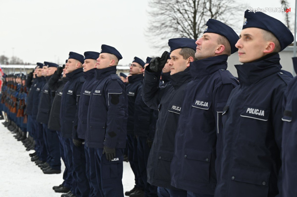 Ślubowanie nowych policjantów