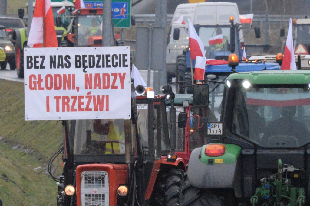 Pyrzowice. Protest rolników i myśliwych