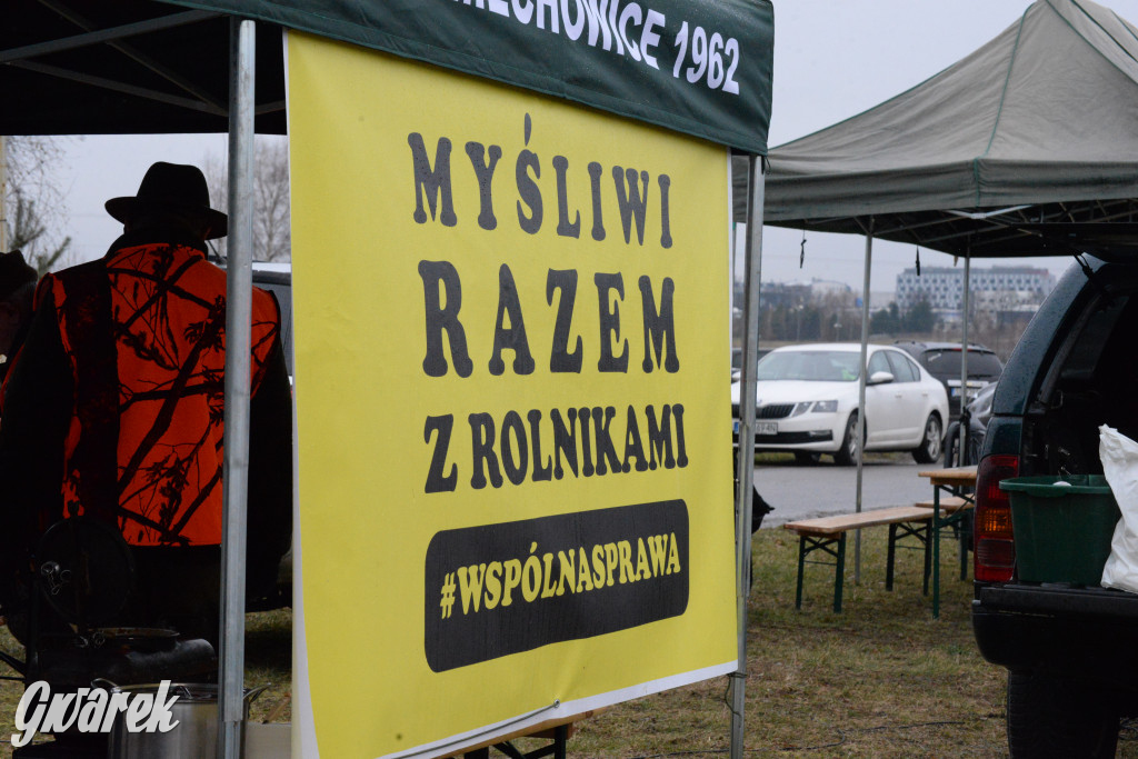 Pyrzowice. Protest rolników i myśliwych
